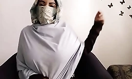 Real Arab In Hijab Jocular mater Obsecration Plus Then Masturbating Her Muslim Pussy While Husband Away To Squirting Orgasm