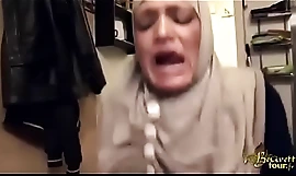 hijabi young lady slapped man-made anal and squirting