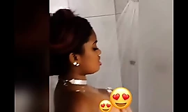 Jamaican Girl Scorpio VIP Screw around with Her Self Prevalent The Shower