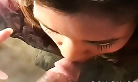 Girl can't sojourn without sucking with an increment of smoking