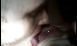 Eating my super sweltering wife's pussy and ass