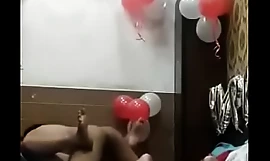 Desi Indian girl yon trounce birthday cleverness at hotel