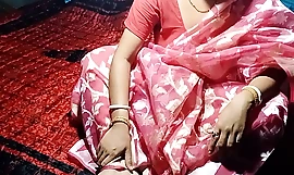 Rote bengalische Saree-Frau hart gefickt (offizielles Video von Localsex31)