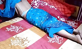 Blue Saree Bhabi Seks Di Pelajar (Video Resmi Oleh Localsex31)